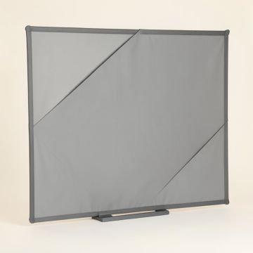 Designer Cut Gray 135 '' Diagonal Portable Projection Screen (synthetic illustration; no displayed measurements)