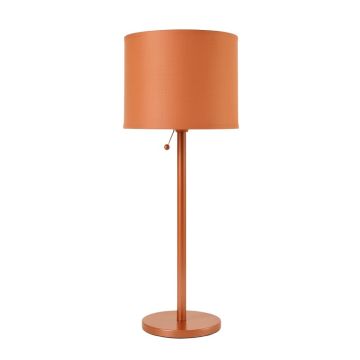 Cliff Arc Floor Lamp With A Plain Fabric Shade