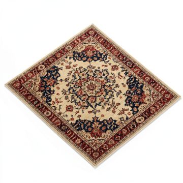 Hillsby Oriental Beige/Saffron/Garnet/Dark Blue Area Rug (synthetic illustration; no displayed measurements)