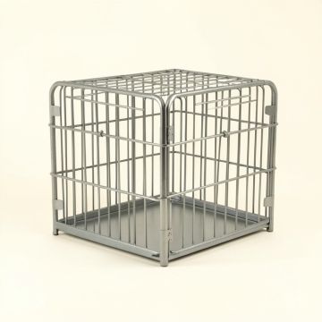 Spruce Bridge Empty Furniture-Style Pet Crate - Gray (synthetic illustration; no displayed measurements)