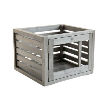 Cedar Bluff Empty Furniture-Style Pet Crate - Gray