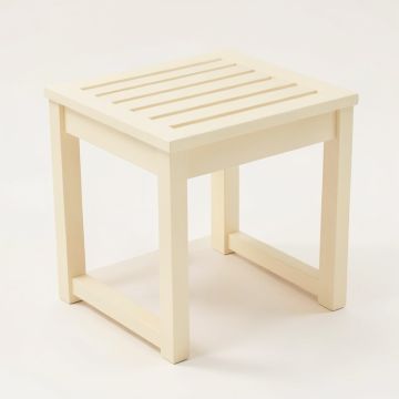 Laurel Canyon Compact Balcony Table - Cream (synthetic illustration; no displayed measurements)