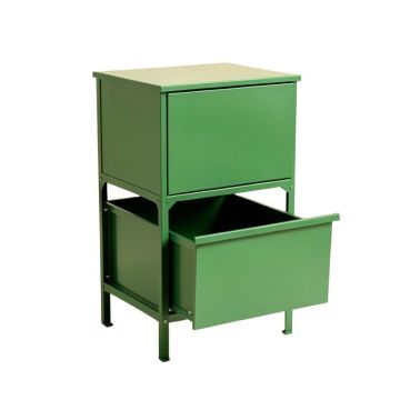 Summit Brook Freestanding Pull-Out Hamper Cabinet - Green