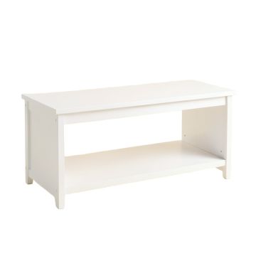 Summit Arc Indoor Bench - White (synthetic illustration; no displayed measurements)