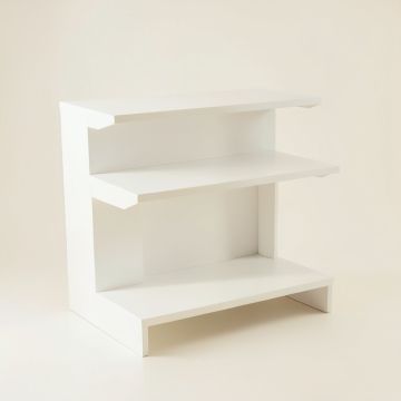Flint Arc Desktop Shelving Unit (synthetic illustration; no displayed measurements)