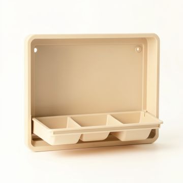 Heath Crossing Empty Wall-Mounted Tool Organizer Panel - Beige (synthetic illustration; no displayed measurements)