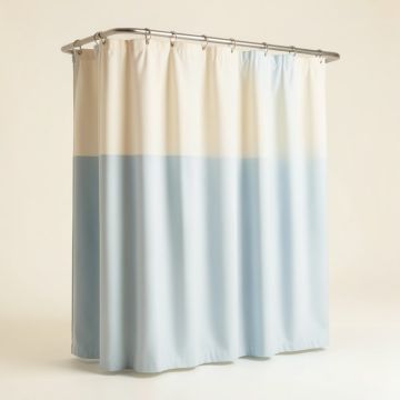 Columban Tub Dog Single Shower Curtain (synthetic illustration; no displayed measurements)