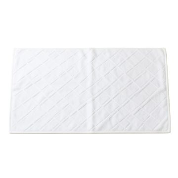 Dune Falls Bath Mat - White
