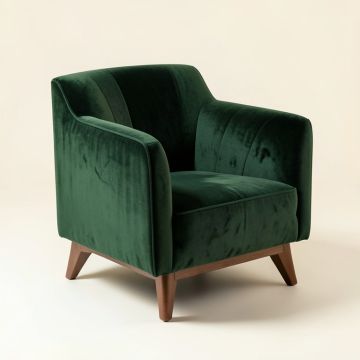 20.88 '' Wide Velvet Armchair (synthetic illustration; no displayed measurements)