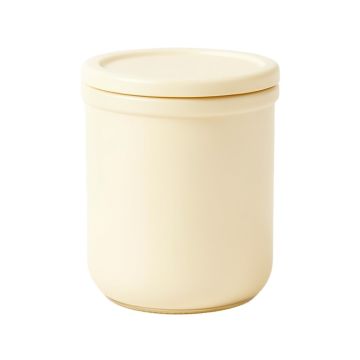 Ash Branch Storage Canister With Lid - Cream