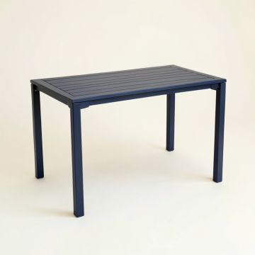 Reed Arc Patio Table - Navy (synthetic illustration; no displayed measurements)