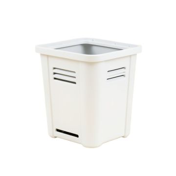 Vale Brook Closed Garden Compost Bin - White