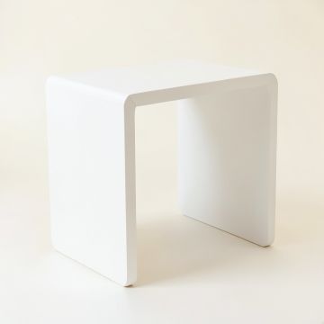 Aspen Crossing Side Table - White (synthetic illustration; no displayed measurements)