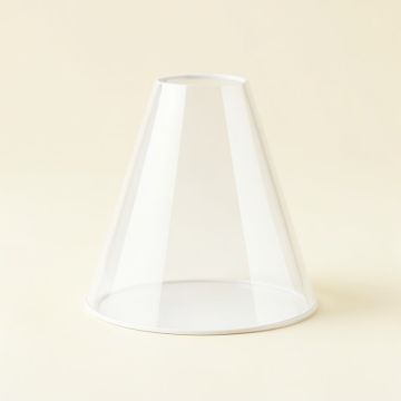 5 '' H Glass Bell Lamp Shade In White (synthetic illustration; no displayed measurements)