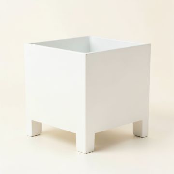 Laurel Arc Empty Raised Planter - White (synthetic illustration; no displayed measurements)