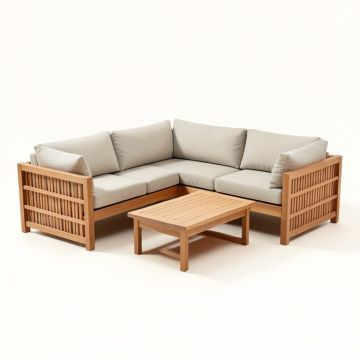 Patio Sectional With Cushions (synthetic illustration; no displayed measurements)
