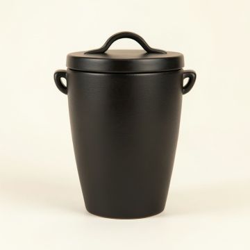 Juniper Crest Storage Canister With Lid - Black (synthetic illustration; no displayed measurements)