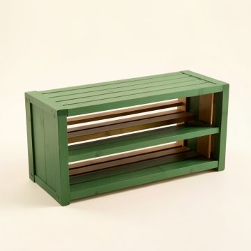 Glen Arc Shoe Storage Bench (synthetic illustration; no displayed measurements)