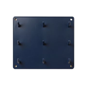 Vale Branch Empty Wall-Mounted Tool Organizer Panel - Navy