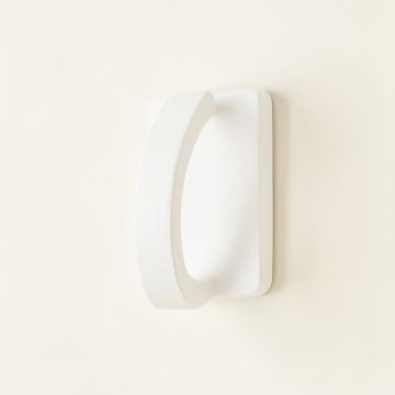 Pine Brook Wall-Mounted Robe Hook - White (synthetic illustration; no displayed measurements)