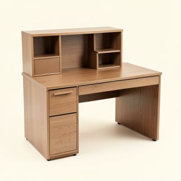 Prattsburgh Reversible L-Shape Writing Desk With Hutch (synthetic illustration; no displayed measurements)