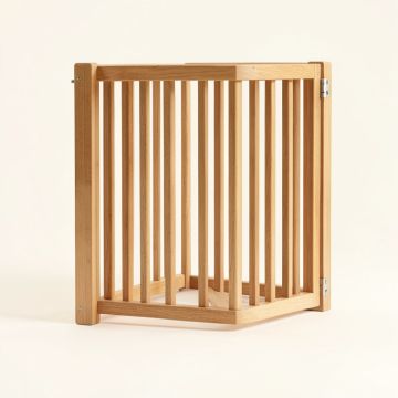 Solid Wood Free Standing Pet Gate (synthetic illustration; no displayed measurements)