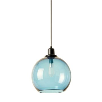 Laurel Branch Pendant Light Suspended From One Plain Cable - Blue