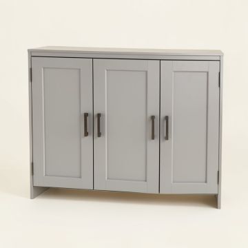 Carlson 3 Door Apothecary Accent Cabinet (synthetic illustration; no displayed measurements)