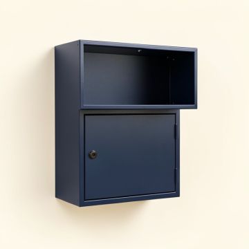 Birch Dell Wall-Mounted Entry Cabinet - Navy (synthetic illustration; no displayed measurements)