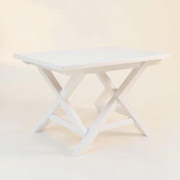 Maple Bridge Patio Table - White (synthetic illustration; no displayed measurements)