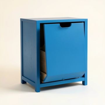 Birch Bluff Freestanding Pull-Out Hamper Cabinet - Blue (synthetic illustration; no displayed measurements)