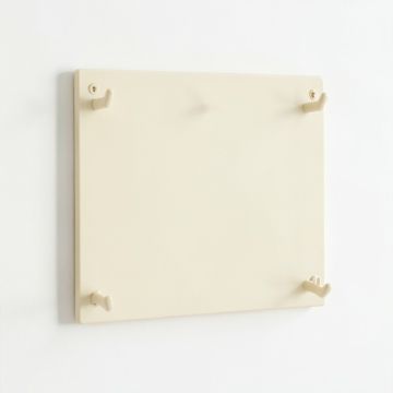 Cove Edge Empty Wall-Mounted Tool Organizer Panel - Cream (synthetic illustration; no displayed measurements)