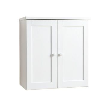 Fern Crest Wall-Mounted Laundry Cabinet - White