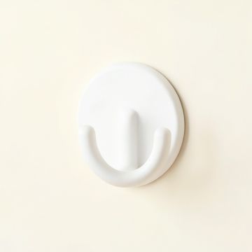 Dune Canyon Wall-Mounted Robe Hook - White (synthetic illustration; no displayed measurements)