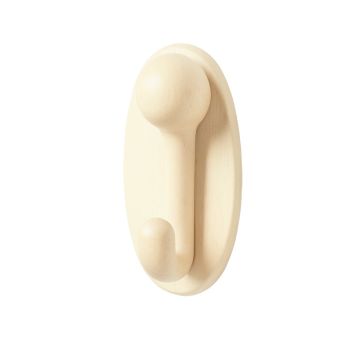 Reed Bend Wall-Mounted Robe Hook - Cream