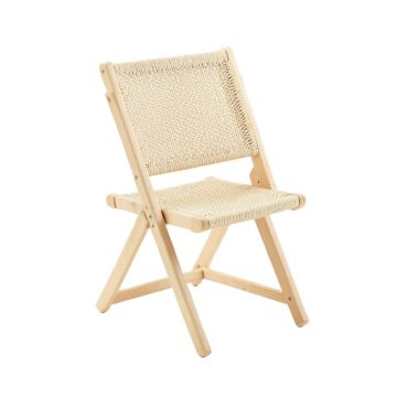 Summit Bend Folding Outdoor Chair - Ivory