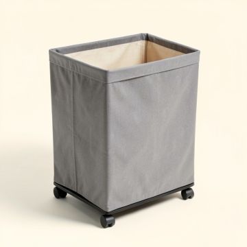 Elevated Rolling Laundry & Utility Cart With Removable Liner (synthetic illustration; no displayed measurements)