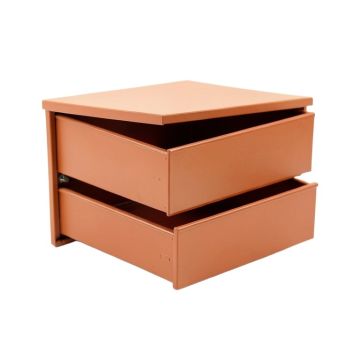 Flint Brook Small-Parts Storage Drawer Cabinet - Terracotta