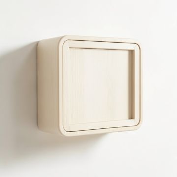 Brook Bridge Wall-Mounted Entry Cabinet - Ivory (synthetic illustration; no displayed measurements)