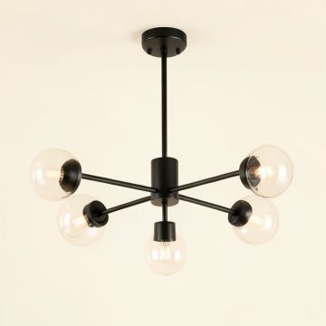 Aliya Industrial Edison Spider Adjustable Sputnik Chandelier (synthetic illustration; no displayed measurements)
