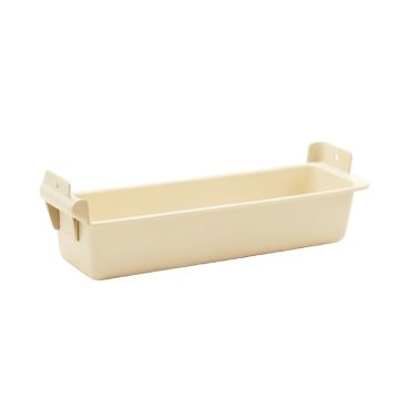 Summit Branch Empty Railing Planter With Integral Brackets - Ivory