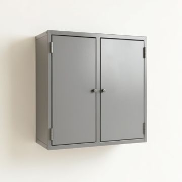 Ridge Dell Wall-Mounted Entry Cabinet - Gray (synthetic illustration; no displayed measurements)