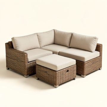 Halcott Patio Sectional With Cushions (synthetic illustration; no displayed measurements)