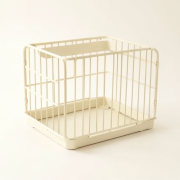 Alder Bluff Empty Furniture-Style Pet Crate - Ivory (synthetic illustration; no displayed measurements)
