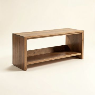 Void 44 '' Solid Wood Console Table (synthetic illustration; no displayed measurements)