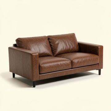 Woodsen 95.5 '' Faux Leather Pillow Top Arm Sofa (synthetic illustration; no displayed measurements)