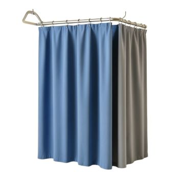 Ships Wheel Stall Shower Curtain Single + Hooks