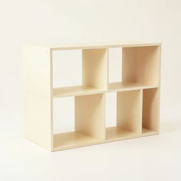 Dune Dale Desktop Shelving Unit - Cream (synthetic illustration; no displayed measurements)