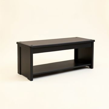 Heath Arc Narrow Outdoor Storage Bench (synthetic illustration; no displayed measurements)