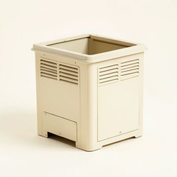 Maple Bridge Closed Garden Compost Bin - Ivory (synthetic illustration; no displayed measurements)